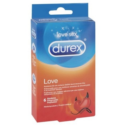 durex love, 6 preservativi aderenti 52,5 mm